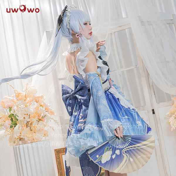 Uwowo製品】90日目安 原神 コスプレ 神里綾華 メイド服 ハロワイン か 