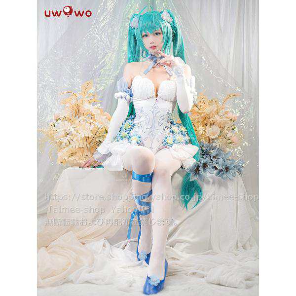 海外注文 Uwowo 初音ミク 提灯魔女ver コスプレ衣装 ウィッグ追加可