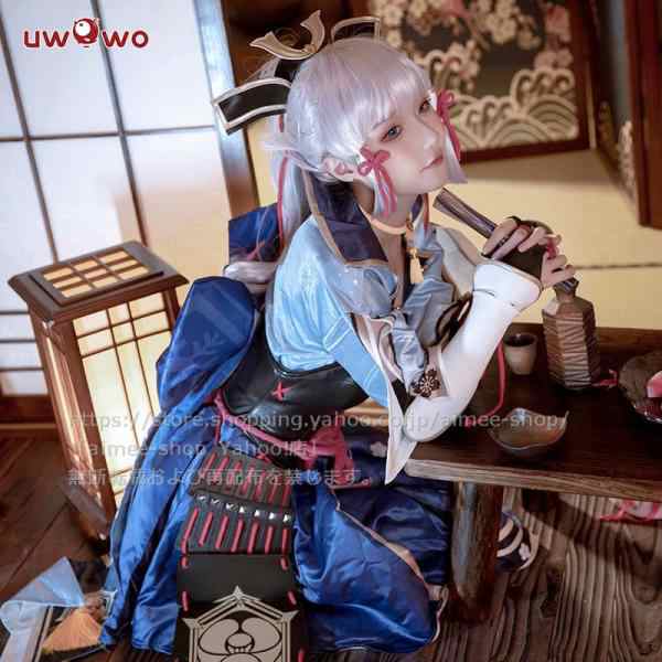 Uwowo製品】短納期　原神 コスプレ 神里綾華 コスプレ衣装 (かみさとあやか コスチューム※ウィッグ,靴、扇子追加可｜au PAY マーケット