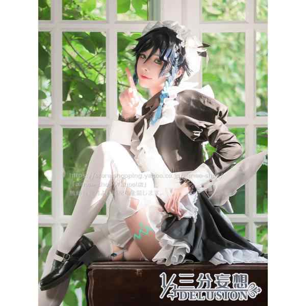 三分妄想1/3Delusion】原神 コスプレ ウェンティ バルバトス メイド服