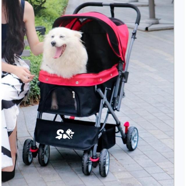 分離式 ペットカート 4輪360°回転 折りたたみ 犬用ベビーカー猫犬兼用