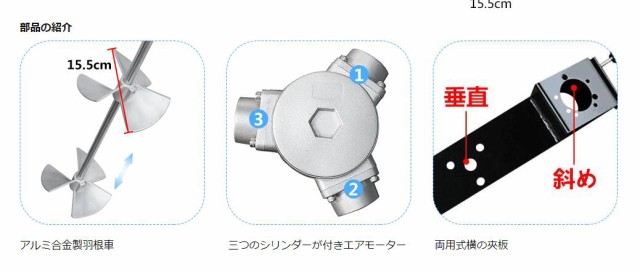 ペイントミキサー パワーミキサー 空気圧攪拌機 エアペイントカクハン