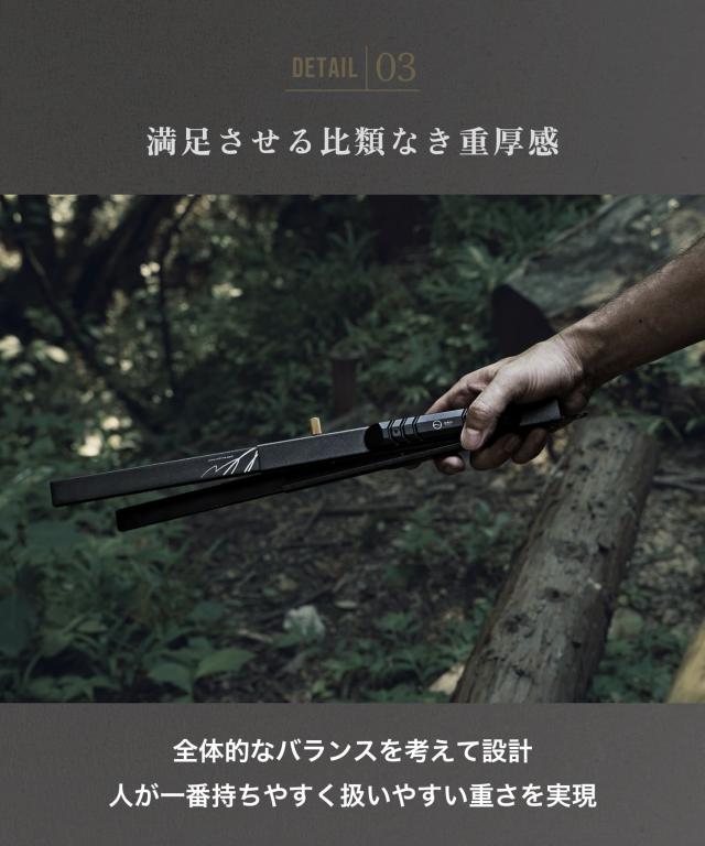 ZEN Camps 火バサミ 薪バサミ 炭バサミ 火ばさみ トング 伸縮式 アウトドア 焚き火 キャンプ 焚き火 BBQ ステンレス製 ストッパー付_4