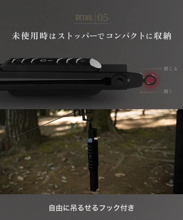 ZEN Camps 火バサミ 薪バサミ 炭バサミ 火ばさみ トング 伸縮式 アウトドア 焚き火 キャンプ 焚き火 BBQ ステンレス製 ストッパー付_6
