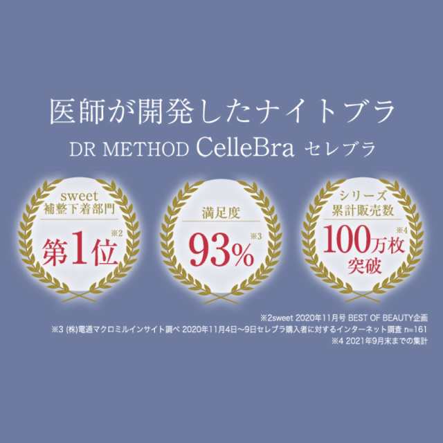 公式】DR METHOD CelleBra セレブラ 【3枚セット】 ノーブルベージュ×1 ...