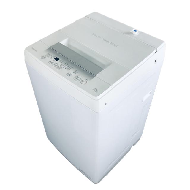 【中古】 【自社配送エリア内限定】 東芝 TOSHIBA 洗濯機 一人暮らし 2023年製 全自動洗濯機 4.5kg ホワイト 送風 乾燥機能付き AW-45GA2(W) 縦型 送料無料 設置無料 地域限定 埼玉 東京 千葉 神奈川 RANK_A