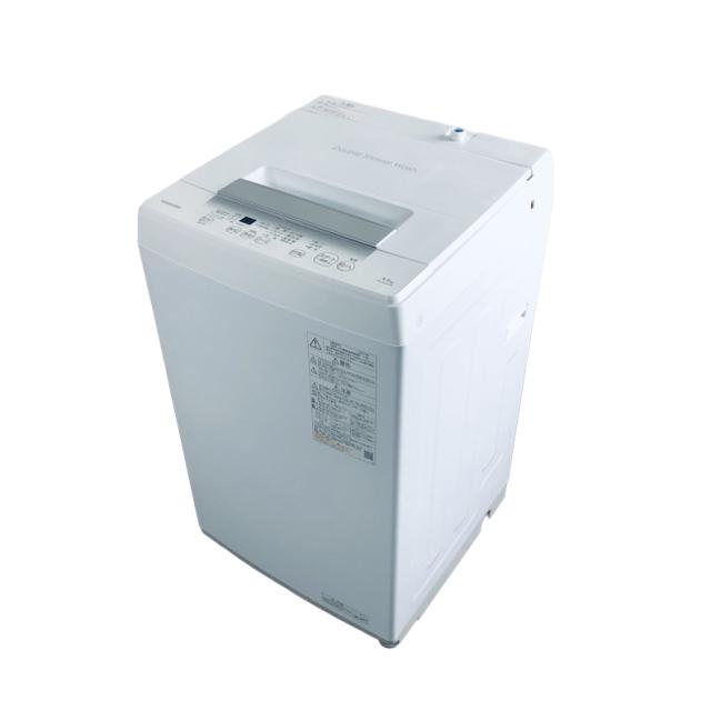 【中古】 【自社配送エリア内限定】 東芝 TOSHIBA 洗濯機 2023年製 全自動洗濯機 4.5kg ホワイト 送風 乾燥機能付き AW-45GA2(W) 一人暮らし 縦型 送料無料 設置無料 地域限定 埼玉 東京 千葉 神奈川 RANK_A