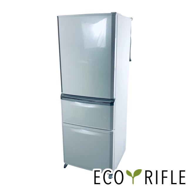 中古  三菱 MITSUBISHI 冷蔵庫 ファミリー 2015年製 3ドア 370L ブラック ファン式 右開き MR-C37Y-B 中古 自社配送エリア内限定 三菱 MITSUBISHI 冷蔵庫 2020年製 6