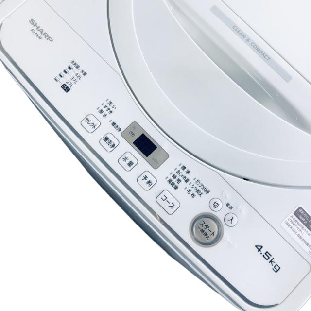 【中古】 【自社配送エリア内限定】 シャープ SHARP 洗濯機 2022年製 全自動洗濯機 4.5kg ベージュ 送風 乾燥機能付き ES-GE4F-C 一人暮らし 縦型 送料無料 設置無料 地域限定 埼玉 東京 千葉 神奈川 RANK_B