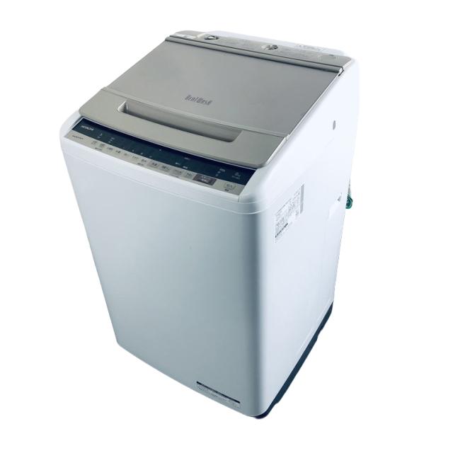【中古】 【自社配送エリア内限定】 日立 HITACHI 洗濯機 2019年製 全自動洗濯機 8.0kg シャンパン 送風 乾燥機能付き BW-V80E(N) 一人暮らし 大きめ 縦型 送料無料 設置無料 地域限定 埼玉 東京 千葉 神奈川 RANK_B