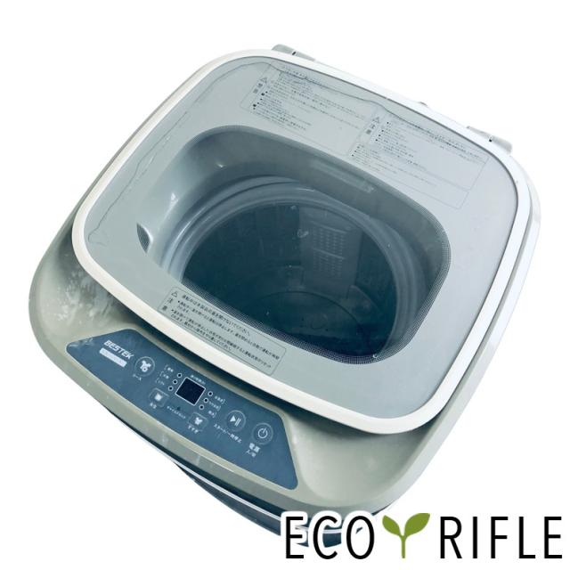 小型洗濯機 2022年製 高年式 BESTEK BTWA01 付属品あり 全自動洗濯機 3.8kg 一人暮らし 小型 抗菌パルセーター 家庭用