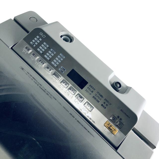 【中古】 【自社配送エリア内限定】 パナソニック Panasonic 洗濯機 2018年製 全自動洗濯機 9.0kg シャンパン 送風 乾燥機能付き NA-FA90H6-N ファミリー 縦型 送料無料 設置無料 地域限定 埼玉 東京 千葉 神奈川 RANK_B