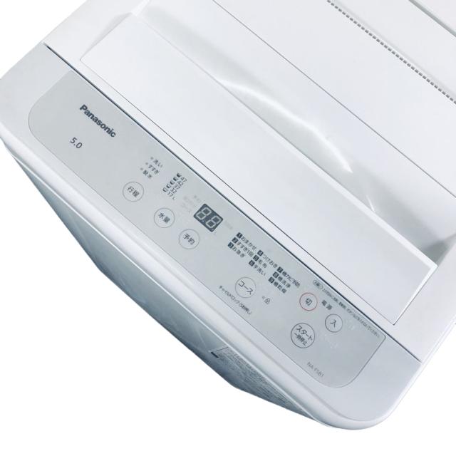 【中古】 【自社配送エリア内限定】 パナソニック Panasonic 洗濯機 2022年製 全自動洗濯機 5.0kg ホワイト NA-F5B1 一人暮らし 縦型 送料無料 設置無料 地域限定 埼玉 東京 千葉 神奈川 RANK_B