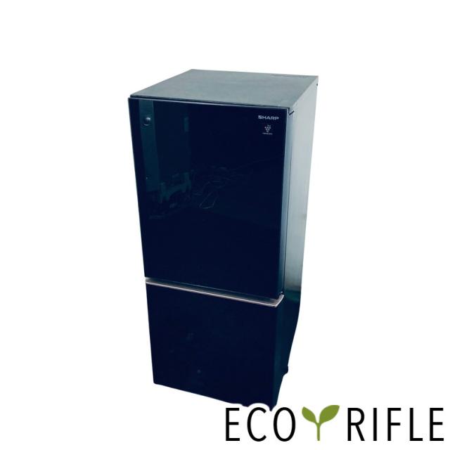 【中古】 【自社配送エリア内限定】 シャープ SHARP 冷蔵庫 2018年製 2ドア 137L ブラック ファン式 両方開き SJ-GD14E-B 一人暮らし 奥行60cm以下 送料無料 設置無料 地域限定 埼玉 東京 千葉 神奈川 RANK_B