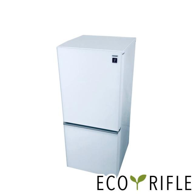 SHARP2017年製137L冷蔵庫 美品 送料/設置無料 SHARP 中古 LB-SJ14E4KW 冷蔵庫 2017年モデル 137L シャープ SJ-14E4