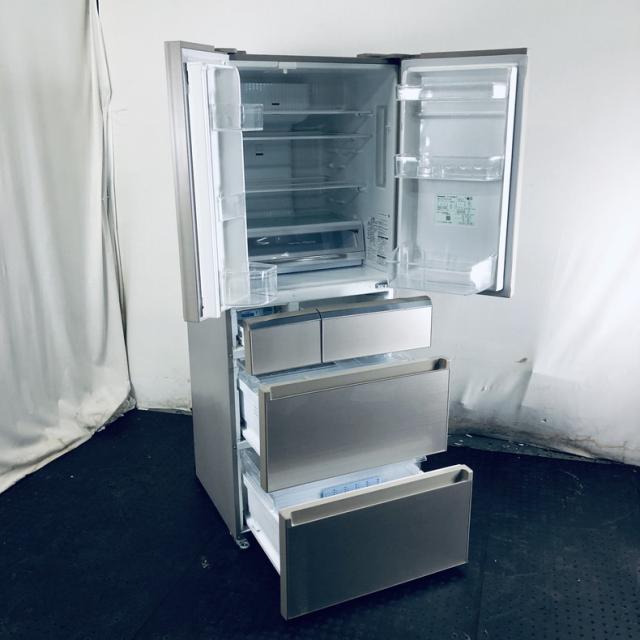 パナソニック　冷凍冷蔵庫　NR-FPM472S-W 2017年製　470L 経年劣化あり【無料引取】6ドア冷蔵庫 パナソニック NR-FPM472S