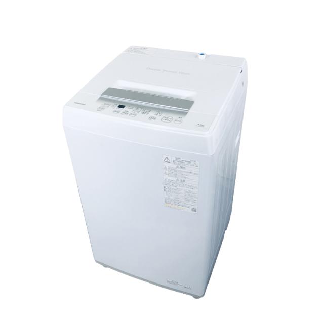 【中古】 【自社配送エリア内限定】 東芝 TOSHIBA 洗濯機 2024年製 全自動洗濯機 4.5kg ホワイト 送風 乾燥機能付き AW-45GA2 一人暮らし 縦型 送料無料 設置無料 地域限定 埼玉 東京 千葉 神奈川 RANK_A