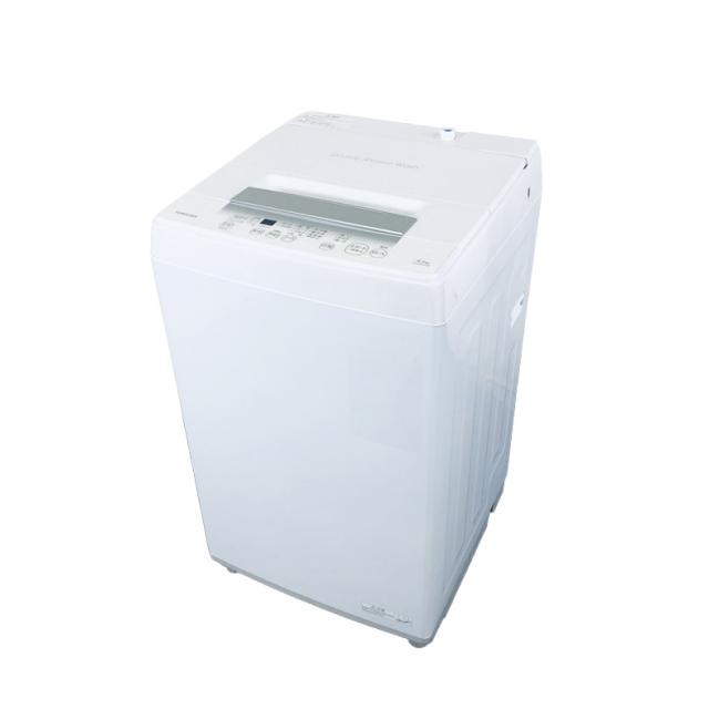 【中古】 【自社配送エリア内限定】 東芝 TOSHIBA 洗濯機 2024年製 全自動洗濯機 4.5kg ホワイト 送風 乾燥機能付き AW-45GA2 一人暮らし 縦型 送料無料 設置無料 地域限定 埼玉 東京 千葉 神奈川 RANK_B