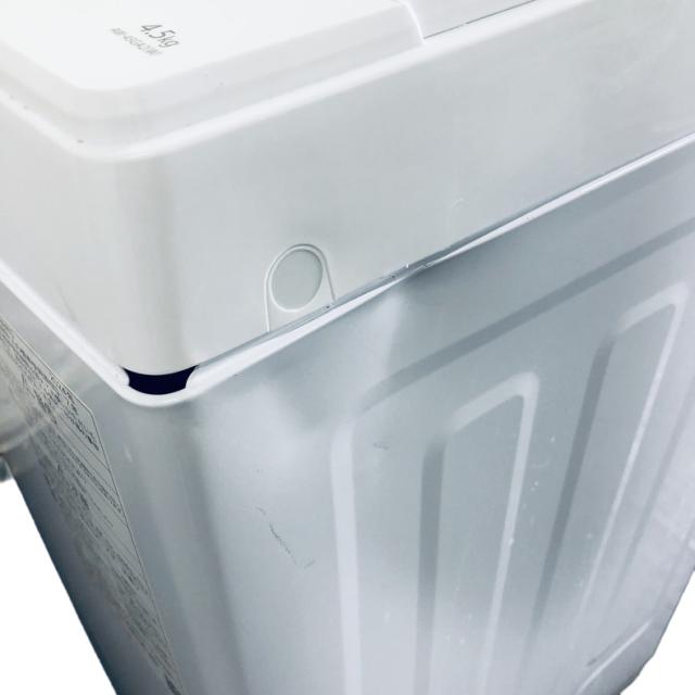 【中古】 【自社配送エリア内限定】 東芝 TOSHIBA 洗濯機 2024年製 全自動洗濯機 4.5kg ホワイト 送風 乾燥機能付き AW-45GA2 一人暮らし 縦型 送料無料 設置無料 地域限定 埼玉 東京 千葉 神奈川 RANK_B