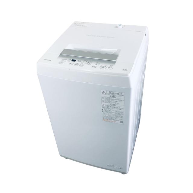 【中古】 【自社配送エリア内限定】 東芝 TOSHIBA 洗濯機 2024年製 全自動洗濯機 4.5kg ホワイト 送風 乾燥機能付き AW-45GA2 一人暮らし 縦型 送料無料 設置無料 地域限定 埼玉 東京 千葉 神奈川 RANK_B