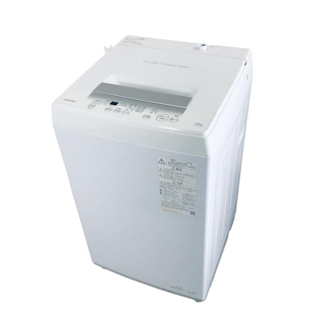 【中古】 【自社配送エリア内限定】 東芝 TOSHIBA 洗濯機 2024年製 全自動洗濯機 4.5kg ホワイト 送風 乾燥機能付き AW-45GA2 一人暮らし 縦型 送料無料 設置無料 地域限定 埼玉 東京 千葉 神奈川 RANK_B