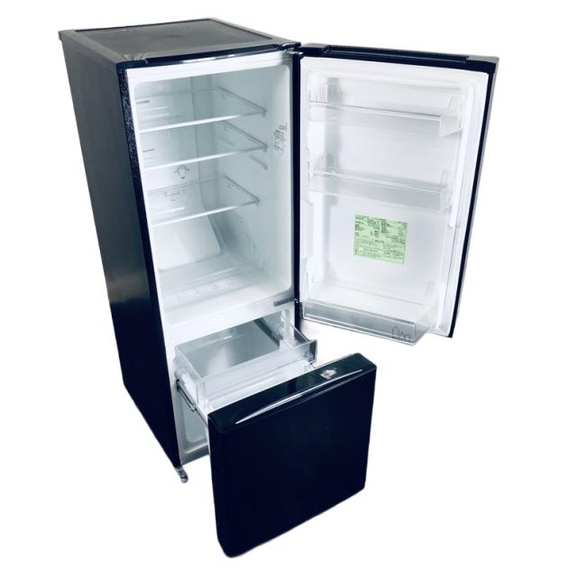 【中古】 【自社配送エリア内限定】 アイリスオーヤマ IRISOHYAMA 冷蔵庫 2020年製 2ドア 156L ブラック ファン式 右開き NRSD-16A-B 一人暮らし 大きめ 奥行60cm以下 送料無料 設置無料 地域限定 埼玉 東京 千葉 神奈川 RANK_B_1