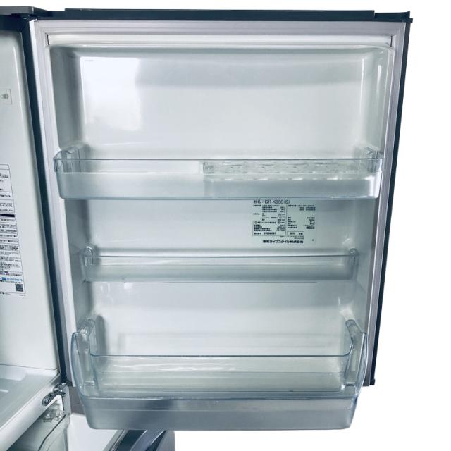 【中古】 【自社配送エリア内限定】 東芝 TOSHIBA 冷蔵庫 2017年製 3ドア 330L シルバー ファン式 右開き GR-K33S(S) ファミリー 大型 300L以上 送料無料 設置無料 地域限定 埼玉 東京 千葉 神奈川 RANK_B_5