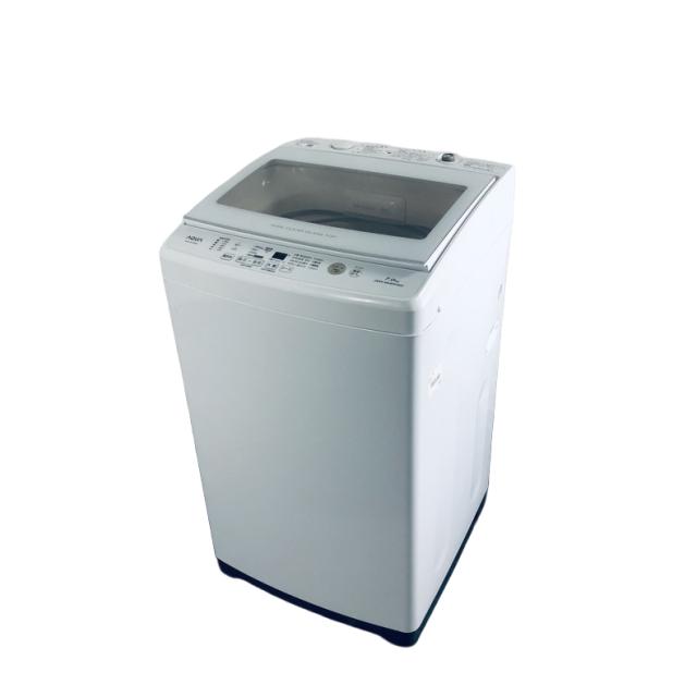 【中古】 【自社配送エリア内限定】 アクア AQUA 洗濯機 2019年製 全自動洗濯機 7.0kg ホワイト 送風 乾燥機能付き AQW-GV70H 一人暮らし 大きめ 縦型 送料無料 設置無料 地域限定 埼玉 東京 千葉 神奈川 RANK_B