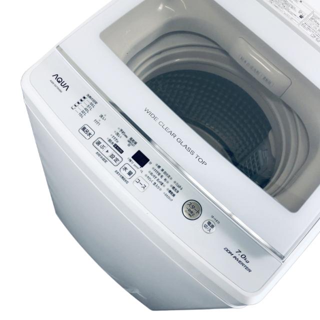 【中古】 【自社配送エリア内限定】 アクア AQUA 洗濯機 2019年製 全自動洗濯機 7.0kg ホワイト 送風 乾燥機能付き AQW-GV70H 一人暮らし 大きめ 縦型 送料無料 設置無料 地域限定 埼玉 東京 千葉 神奈川 RANK_B
