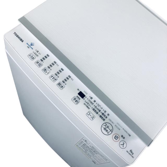 【中古】 【自社配送エリア内限定】 東芝 TOSHIBA 洗濯機 2022年製 全自動洗濯機 6.0kg ホワイト 送風 乾燥機能付き AW-6DH1 一人暮らし 縦型 送料無料 設置無料 地域限定 埼玉 東京 千葉 神奈川 RANK_B