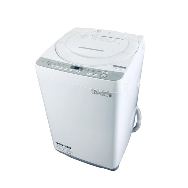 【中古】 【自社配送エリア内限定】 シャープ SHARP 洗濯機 2020年製 全自動洗濯機 7.0kg ホワイト 送風 乾燥機能付き ES-GE7D-W 一人暮らし 大きめ 縦型 送料無料 設置無料 地域限定 埼玉 東京 千葉 神奈川 RANK_B
