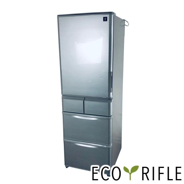 【中古】 【自社配送エリア内限定】 シャープ SHARP 冷蔵庫 2018年製 5ドア 412L シルバー ファン式 両方開き SJ-W412D-S ファミリー 大型 400L以上 送料無料 設置無料 地域限定 埼玉 東京 千葉 神奈川 RANK_A