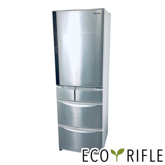 【中古】 【自社配送エリア内限定】 パナソニック Panasonic 冷蔵庫 2017年製 5ドア 411L シャンパン ファン式 右開き NR-E412V-N ファミリー 大型 400L以上 送料無料 設置無料 地域限定 埼玉 東京 千葉 神奈川 RANK_B