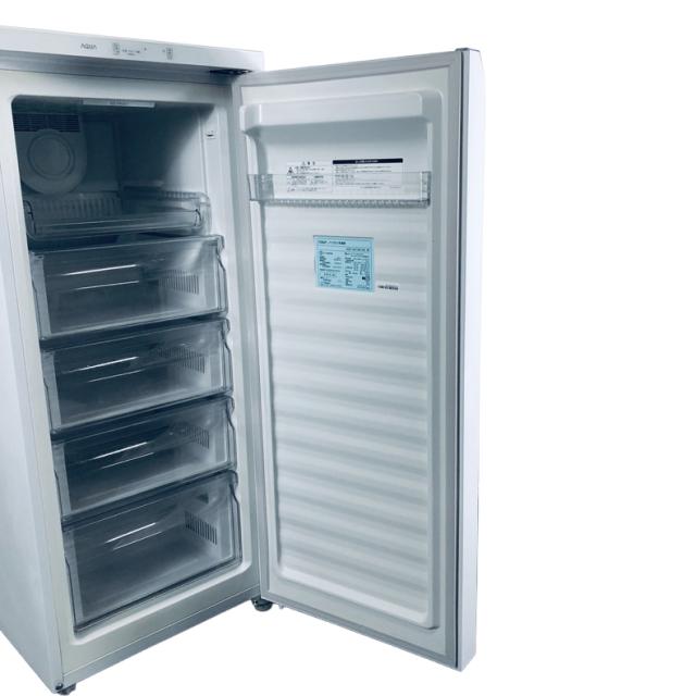 【中古】 【自社配送エリア内限定】 アクア AQUA 冷蔵庫 2023年製 1ドア 134L ホワイト 直冷式 冷凍庫（冷凍機能のみ） 右開き AQF-GS13M(W) 一人暮らし 奥行60cm以下 送料無料 設置無料 地域限定 埼玉 東京 千葉 神奈川 RANK_A_3