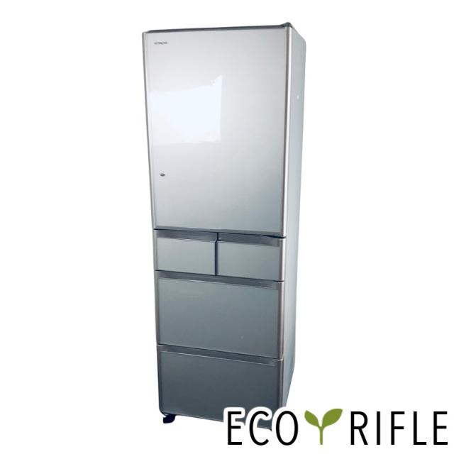 【中古】 【自社配送エリア内限定】 日立 HITACHI 冷蔵庫 2017年製 5ドア 401L クリスタルシャンパン ファン式 右開き R-S4000G(XN) ファミリー 大型 400L以上 送料無料 設置無料 地域限定 埼玉 東京 千葉 神奈川 RANK_B