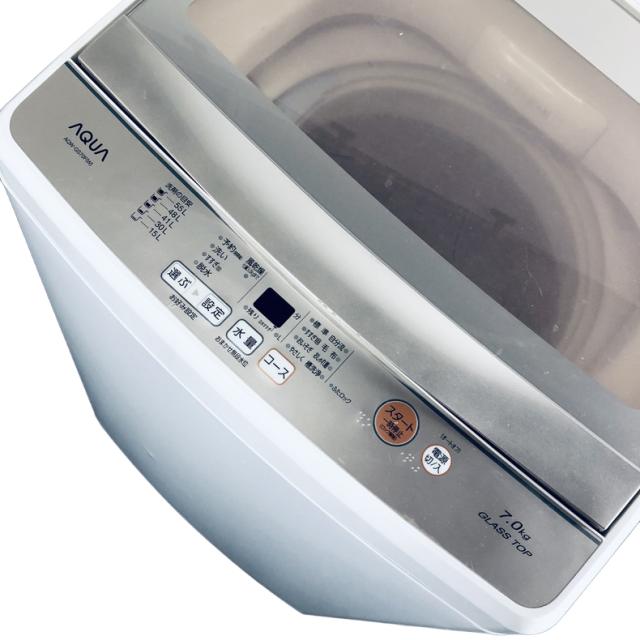 【中古】 【自社配送エリア内限定】 アクア AQUA 洗濯機 2018年製 全自動洗濯機 7.0kg ホワイト 送風 乾燥機能付き AQW-GS70F(W) 一人暮らし 大きめ 縦型 送料無料 設置無料 地域限定 埼玉 東京 千葉 神奈川 RANK_B