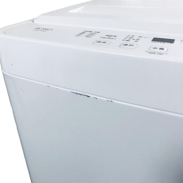 【中古】 【自社配送エリア内限定】 RORO 洗濯機 2024年製 全自動洗濯機 4.5kg ホワイト 送風 乾燥機能付き YWM-T45LW 一人暮らし 縦型 送料無料 設置無料 地域限定 埼玉 東京 千葉 神奈川 RANK_B