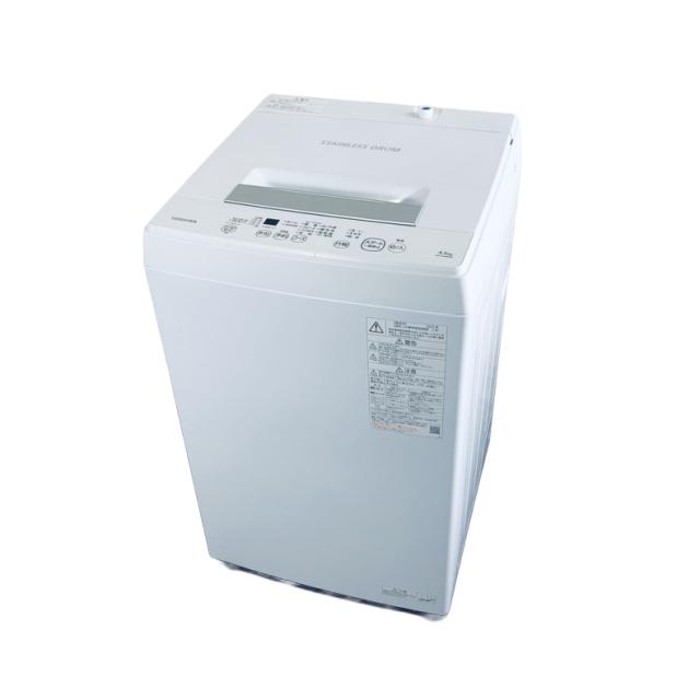 【中古】 【自社配送エリア内限定】 東芝 TOSHIBA 洗濯機 2022年製 全自動洗濯機 4.5kg ホワイト 送風 乾燥機能付き AW-45M9 一人暮らし 縦型 送料無料 設置無料 地域限定 埼玉 東京 千葉 神奈川 RANK_B