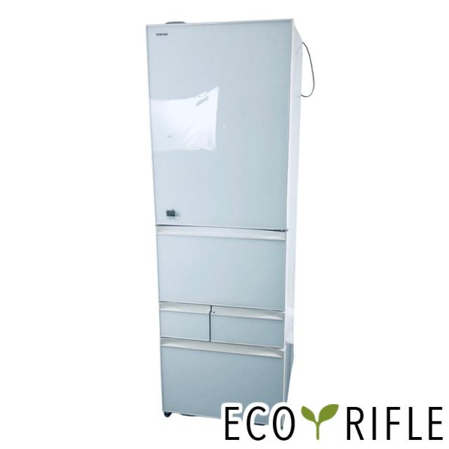 【中古】 【自社配送エリア内限定】 東芝 TOSHIBA 冷蔵庫 2016年製 5ドア 410L ホワイト ファン式 右開き GR-J43GXV(ZW) ファミリー 大型 400L以上 送料無料 設置無料 地域限定 埼玉 東京 千葉 神奈川 RANK_B