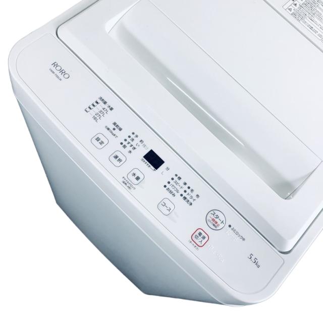 【中古】 【自社配送エリア内限定】 ヤマダ電機 YAMADA 洗濯機 2024年製 全自動洗濯機 5.5kg ホワイト 送風 乾燥機能付き YWM-T55LW 一人暮らし 縦型 送料無料 設置無料 地域限定 埼玉 東京 千葉 神奈川 RANK_A