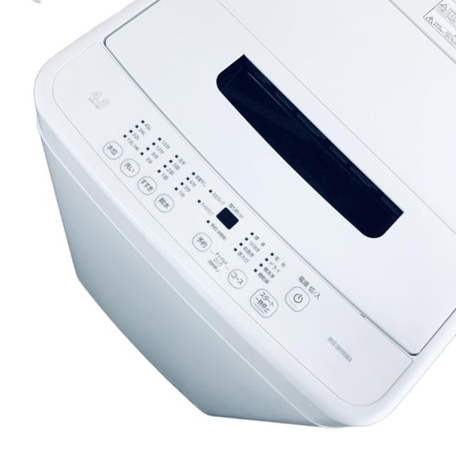 【中古】 【自社配送エリア内限定】 アイリスオーヤマ IRISOHYAMA 洗濯機 2024年製 全自動洗濯機 4.5kg ホワイト IAW-T451 一人暮らし 縦型 送料無料 設置無料 地域限定 埼玉 東京 千葉 神奈川 RANK_A