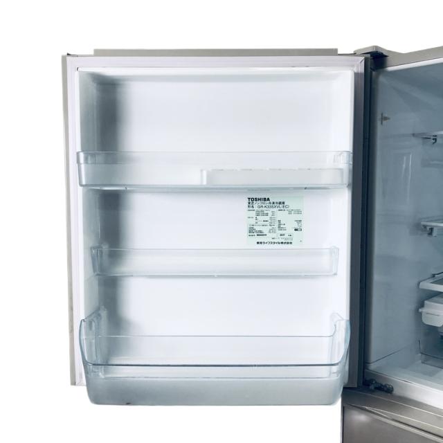 【中古】 【自社配送エリア内限定】 東芝 TOSHIBA 冷蔵庫 2017年製 3ドア 330L サテンゴールド ファン式 左開き GR-K33SXVL(EC) ファミリー 大型 300L以上 送料無料 設置無料 地域限定 埼玉 東京 千葉 神奈川 RANK_B_5