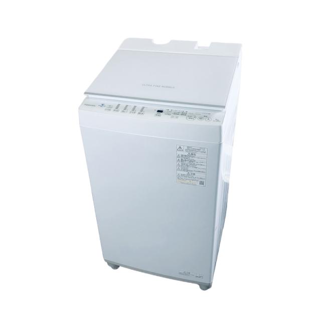 【中古】 【自社配送エリア内限定】 東芝 TOSHIBA 洗濯機 2022年製 全自動洗濯機 7.0kg ピュアホワイト 送風 乾燥機能付き AW-7DH2(W) 一人暮らし 大きめ 縦型 送料無料 設置無料 地域限定 埼玉 東京 千葉 神奈川 RANK_B_1