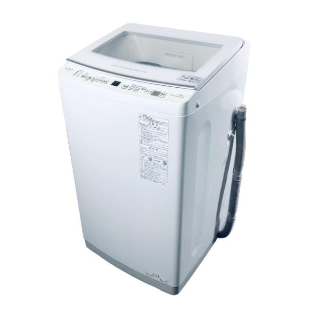 【中古】 【自社配送エリア内限定】 アクア AQUA 洗濯機 2024年製 全自動洗濯機 7.0kg ホワイト 送風 乾燥機能付き AQW-V7P(W) 一人暮らし 大きめ 縦型 送料無料 設置無料 地域限定 埼玉 東京 千葉 神奈川 RANK_B_1