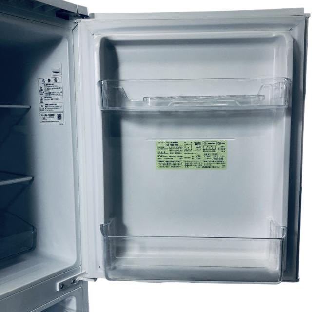 【中古】 【自社配送エリア内限定】 シャープ SHARP 冷蔵庫 2021年製 2ドア 152L ホワイト ファン式 両方開き SJ-15E8-KW 一人暮らし 大きめ 奥行60cm以下 送料無料 設置無料 地域限定 埼玉 東京 千葉 神奈川 RANK_B_4