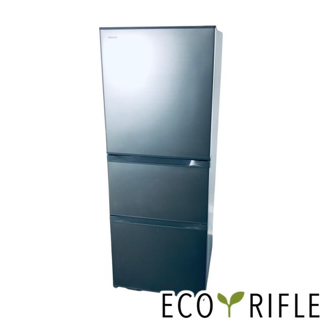 【中古】 【自社配送エリア内限定】 東芝 TOSHIBA 冷蔵庫 2019年製 3ドア 330L シルバー ファン式 右開き GR-M33S(S) ファミリー 大型 300L以上 送料無料 設置無料 地域限定 埼玉 東京 千葉 神奈川 RANK_B