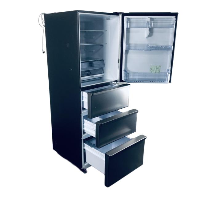 【中古】 【自社配送エリア内限定】 アクア AQUA 冷蔵庫 2021年製 4ドア 430L チタニウムシルバー ファン式 右開き AQR-V43K(S) ファミリー 大型 400L以上 送料無料 設置無料 地域限定 埼玉 東京 千葉 神奈川 RANK_C_1