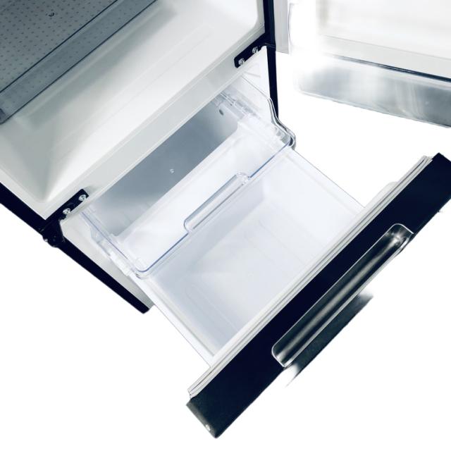 【中古】 【自社配送エリア内限定】 シャープ SHARP 冷蔵庫 2022年製 2ドア 152L ピュアブラック ファン式 両方開き SJ-GD15J-B 一人暮らし 大きめ 奥行60cm以下 送料無料 設置無料 地域限定 埼玉 東京 千葉 神奈川 RANK_B_3