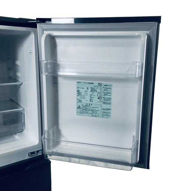 【中古】 【自社配送エリア内限定】 アクア AQUA 冷蔵庫 2022年製 2ドア 135L シルバー ファン式 右開き AQR-14N(S) 一人暮らし 奥行60cm以下 送料無料 設置無料 地域限定 埼玉 東京 千葉 神奈川 RANK_B_4