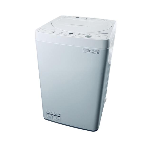 【中古】 【自社配送エリア内限定】 シャープ SHARP 洗濯機 2024年製 全自動洗濯機 5.5kg ホワイト 送風 乾燥機能付き ES-GE5H-W 一人暮らし 縦型 送料無料 設置無料 地域限定 埼玉 東京 千葉 神奈川 RANK_B_1